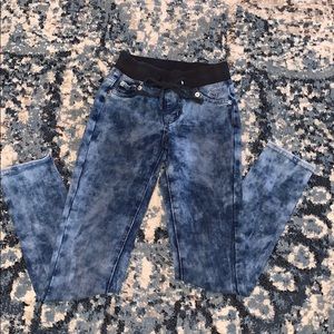 Girls justice size 8 knit jeggings